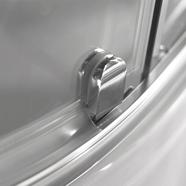 Quadrant shower enclosure with a single opening door and tray - Image 4