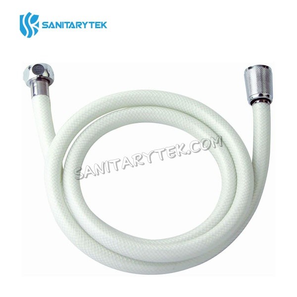 Reinforced PVC shower hose, white - Image 2