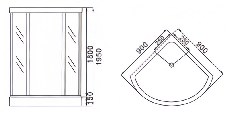 Round-circular shower enclosure with shower tray - Image 5