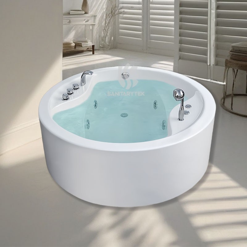 Round Whirlpool Massage Bathtub