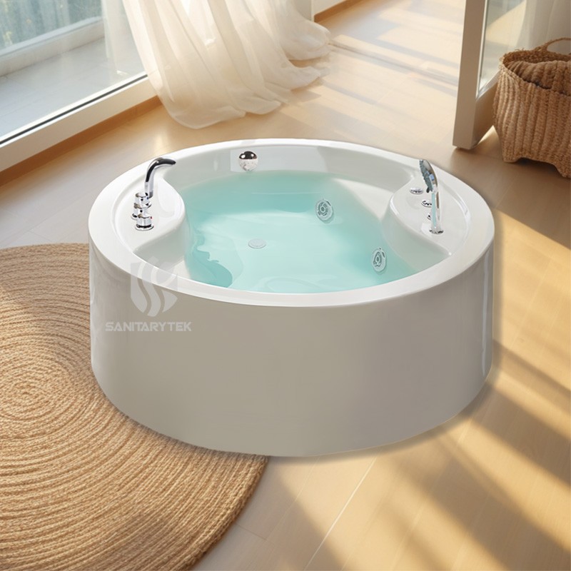 Round Whirlpool Massage Bathtub