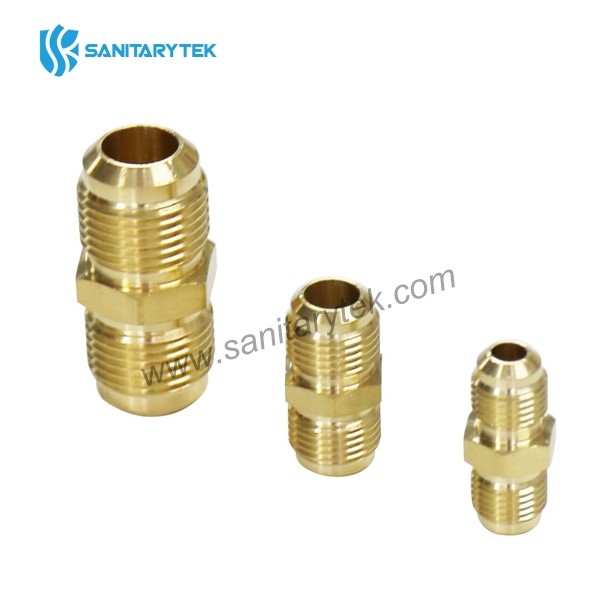SAE 45° Brass flare union - Image 2