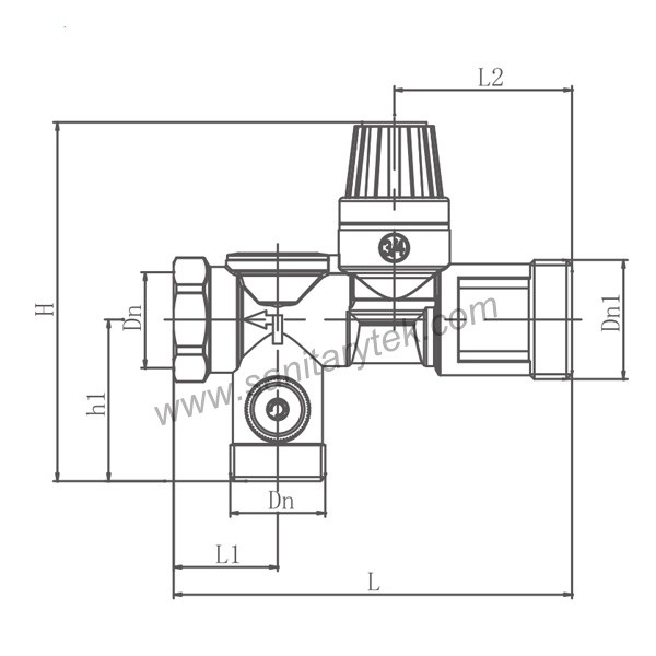 Safety group assembly for hot water storage heaters - Image 2