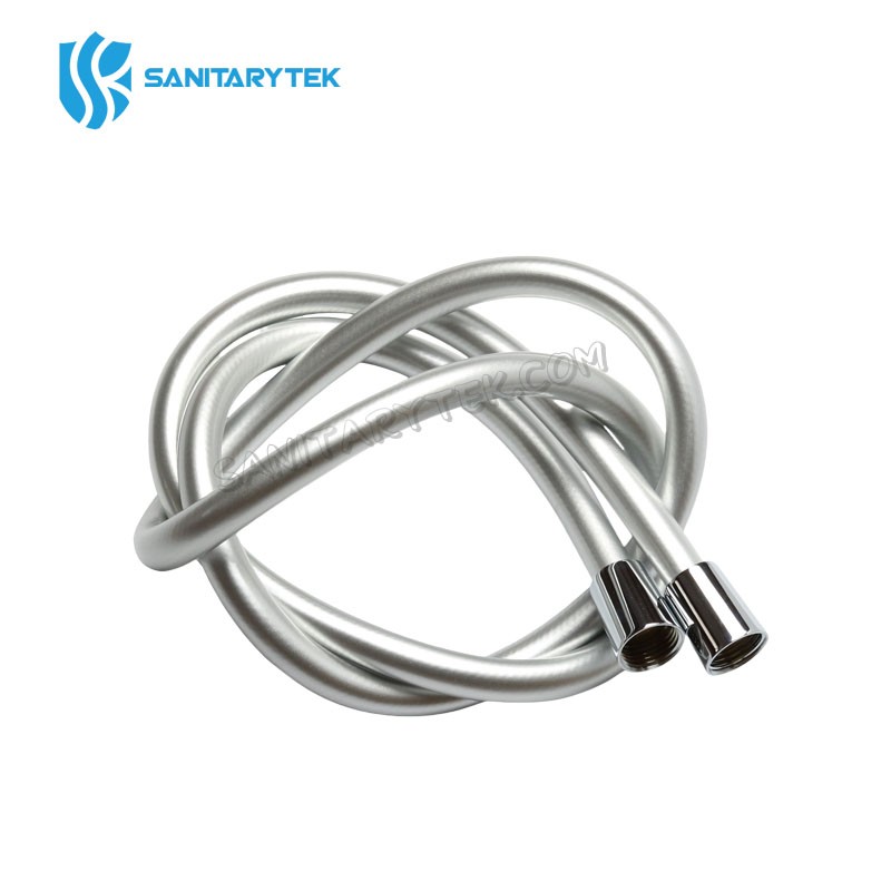 Silver plastic shower hose, anti-twist - Image 3