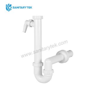 Single bowl pipe trap with nozzle and Ø40 mm outlet, without sink waste