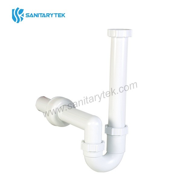 Single bowl pipe trap with nozzle and Ø40 mm outlet, without sink waste - Image 2