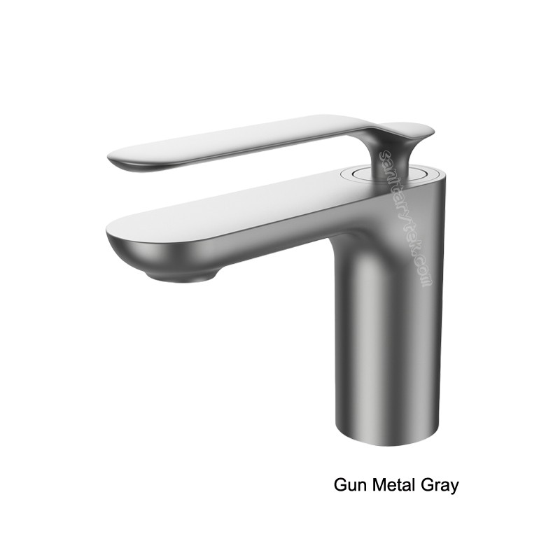 Chrome single handle basin faucet