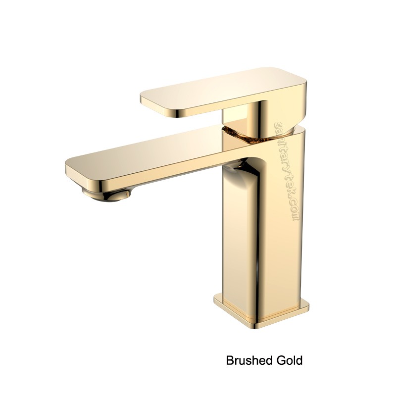 Single handle basin faucet in chrome