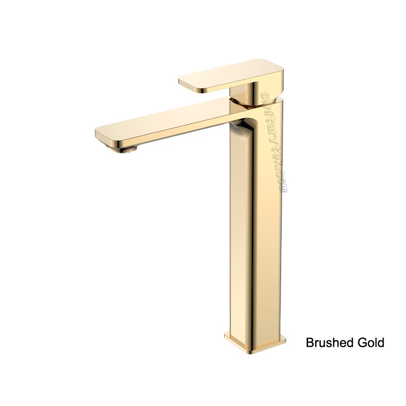 Tall bathroom basin faucet