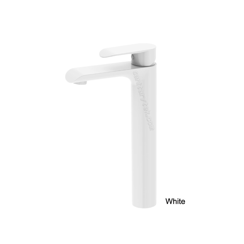 Single handle chrome high basin mixer faucet