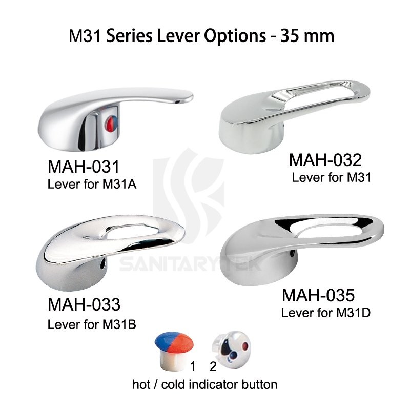 Single-lever bidet faucet, without pop-up waste - Image 2
