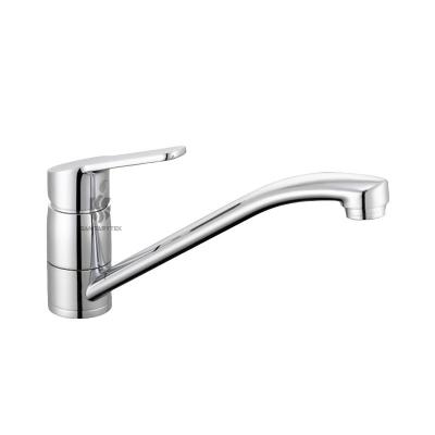Single lever sink mixer with swivel spout chrome