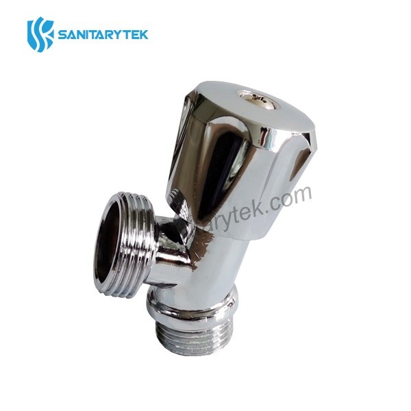 Single washing machine tap chrome-plated brass - Image 2