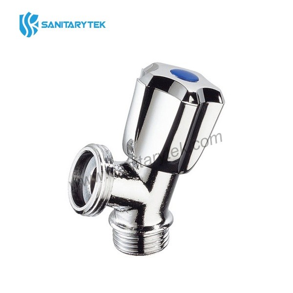 Single washing machine tap  chrome-plated brass