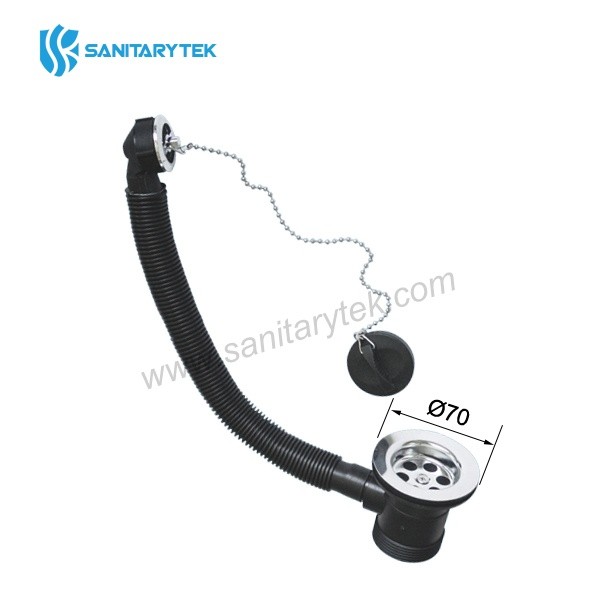 Sink combination waste with overflow