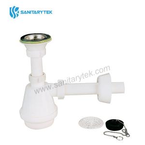 Sink siphon with drain