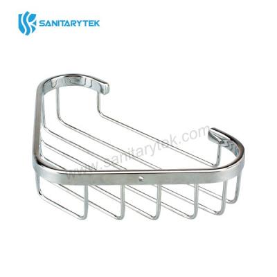 Soap basket, corner, chrome plated