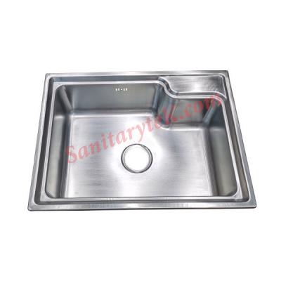 Stainless steel kitchen sink single bowl