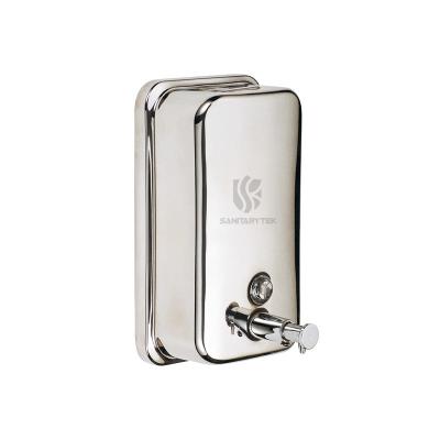 Stainless steel liquid soap dispenser