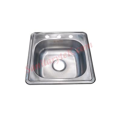 Stainless steel single bowl kitchen sink