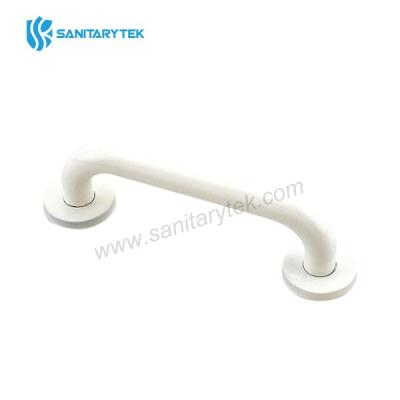 Stainless steel straight grab bar, white