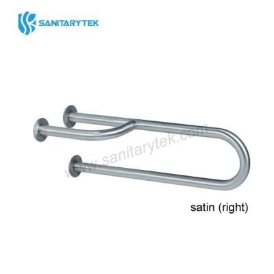 Wall mounted grab bar, stainless steel
