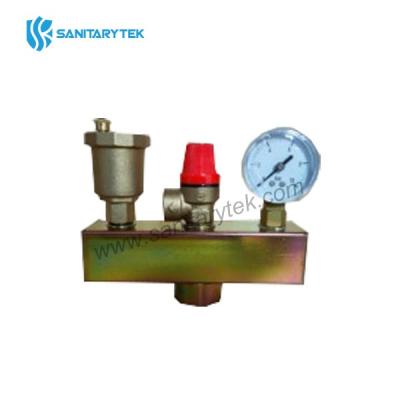 Steel boiler safety group, galvanised