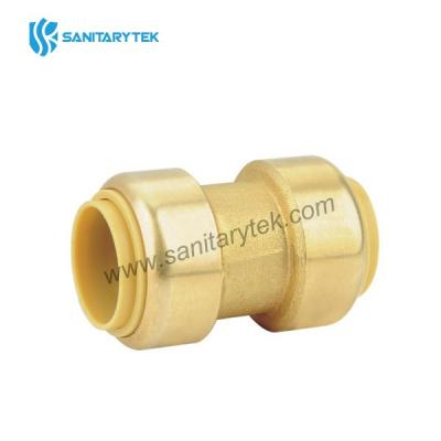 Straight coupler push fit fitting