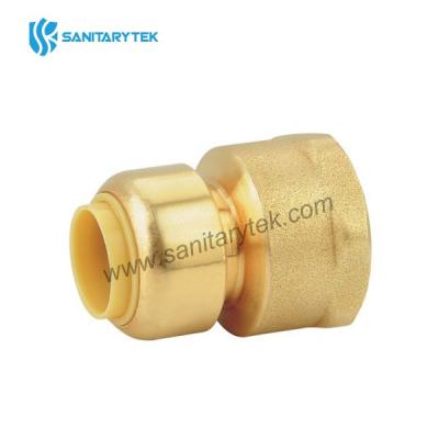 Straight female adapter push fit fitting