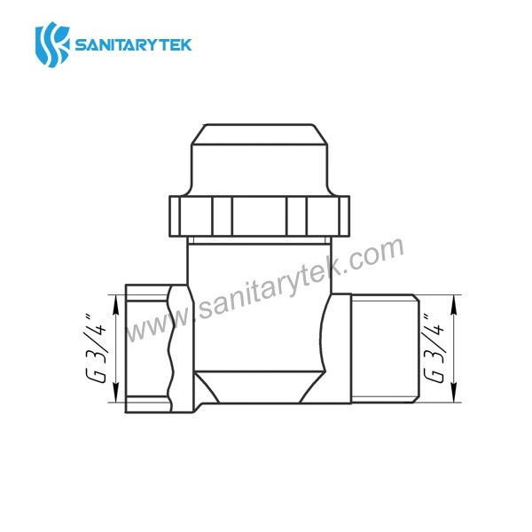 Straight line filter valve M/F