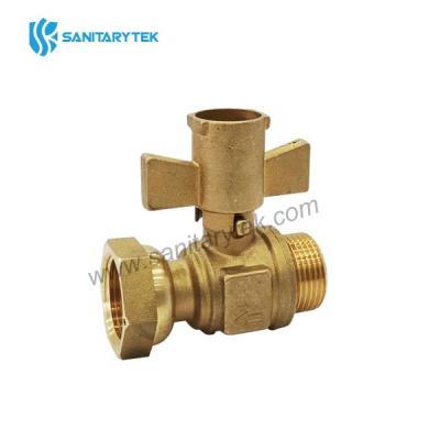 Straight lockable ball valve M/F