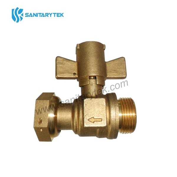 Straight lockable ball valve M/F - Image 2