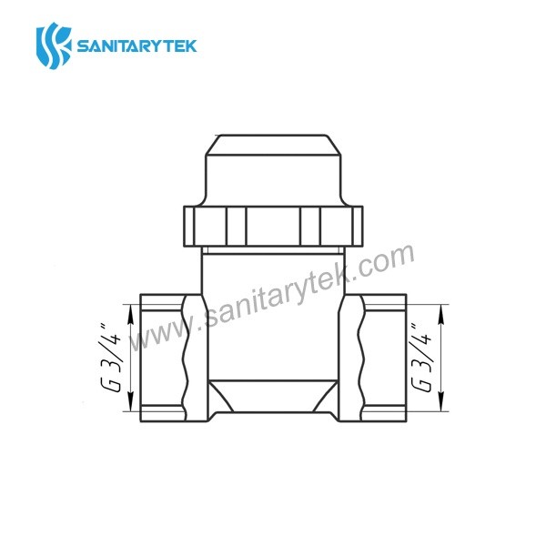 Straight mechanical cleansing filter