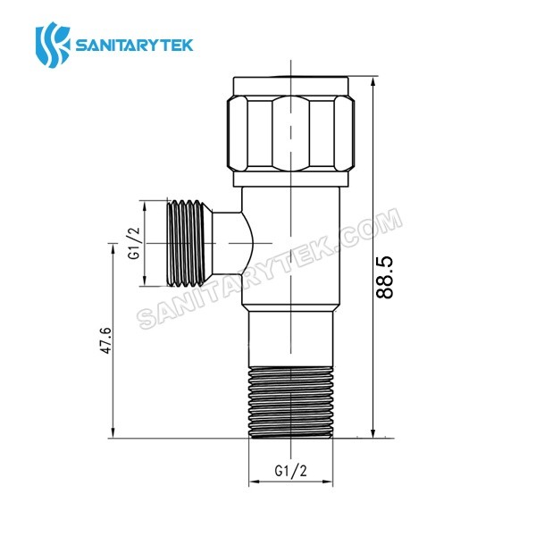 SUS 304 Stainless steel angle valve - Image 5
