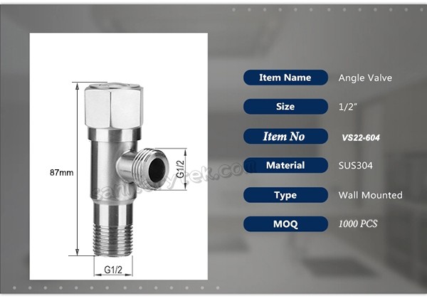 SUS304 Stainless steel angle valve - Image 5