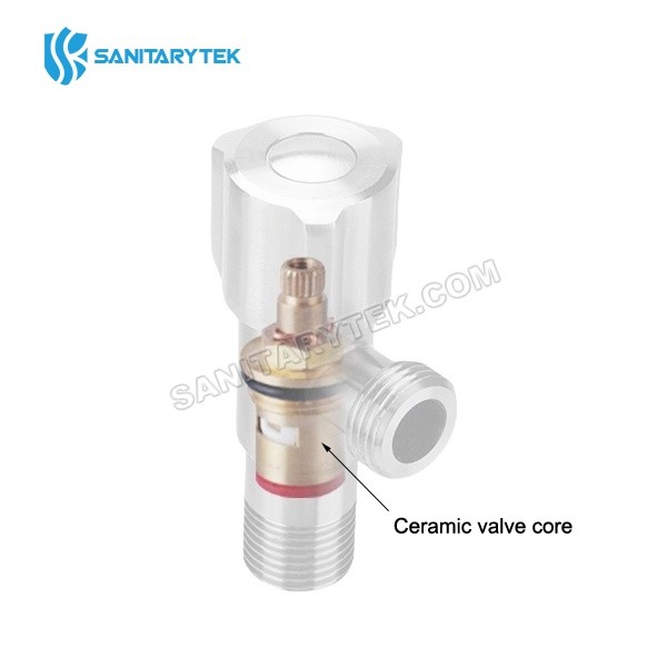 SUS304 Stainless Steel Angle Valve with ceramic spindle - Image 3