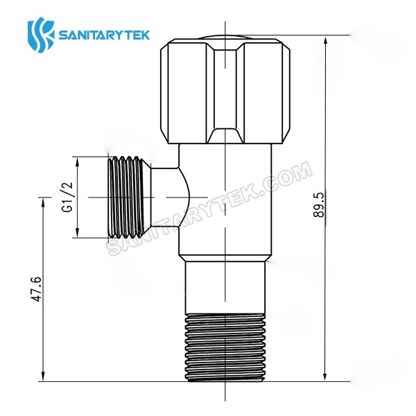 SUS304 Stainless Steel Angle Valve with ceramic spindle - Image 4