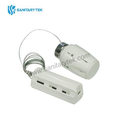 Thermostatic head with liquid sensor - with remote sensor