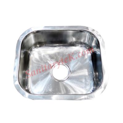 Undermount single bowl stainless steel kitchen sink