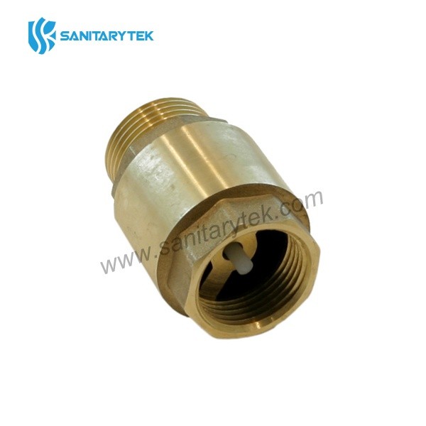 Universal brass check valve M/F thread