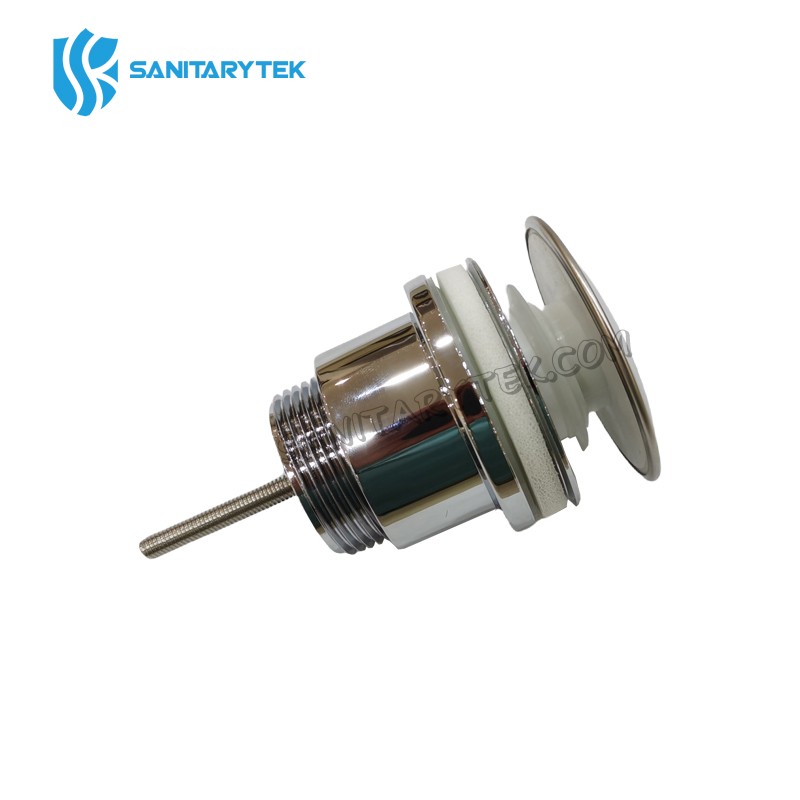 Universal push open basin waste - plastic