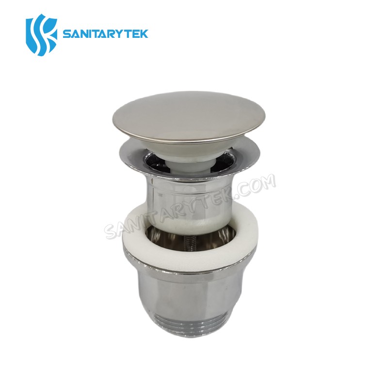 Universal push open basin waste - plastic