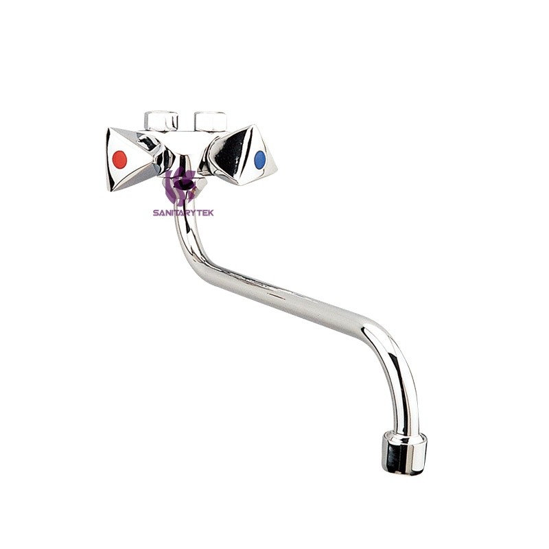 Wall mounted Basin/Sink mixer for low-pressure water heater