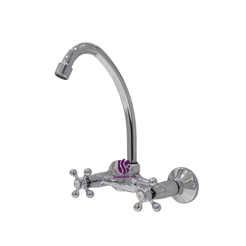 Wall mounted sink mixer tap