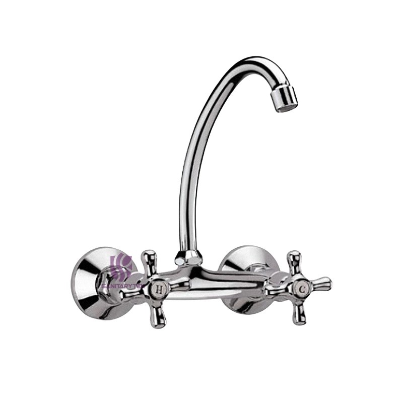 Wall mounted sink mixer tap