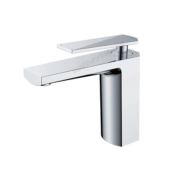 Chrome deck mount basin faucet - Image 2