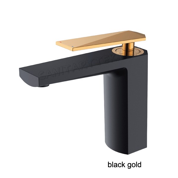 Chrome deck mount basin faucet