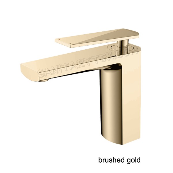 Chrome deck mount basin faucet