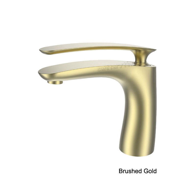 Single lever wash basin faucet in chrome - Image 2