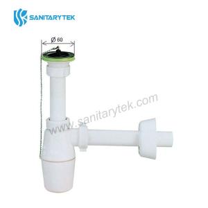 Wash-basin siphon with sink waste, plug with chain, 1